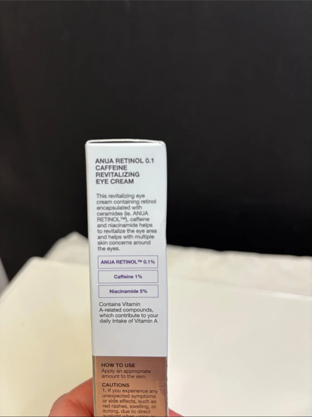 Anua 0.1+ Retinol Caffeine Revitalizing Eye Cream